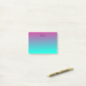 Chic Ombre Post-it Klebezettel (Auf Schreibtisch)