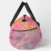Chic ombre Rose Rosa Glitzer Monogramm Duffle Bag (Rechts)