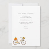 Chic On the Move Pumpkin Sonnenblumen Fahrrad-Bewe Ankündigung (Rückseite)