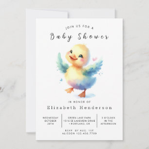 Chic Online Duck Baby Dusche Einladung