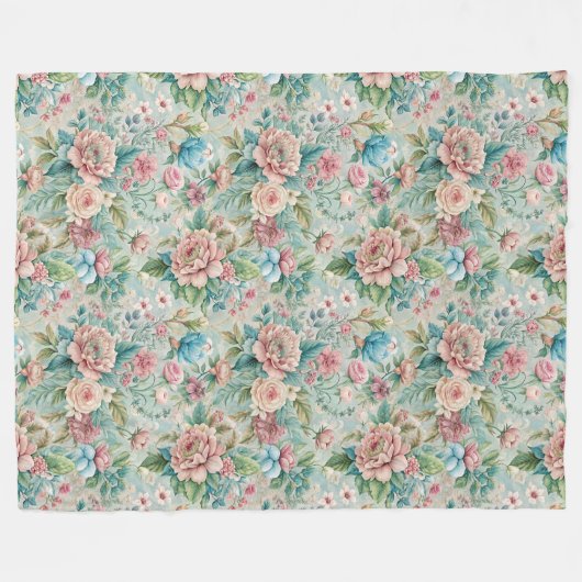 Chic Opulent Rokoko Inspiriert Regal Zuhause Accen Fleecedecke (Vorderseite (Horizontal))