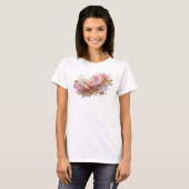Chic Orange ABSTRACT ART Grafik T-Shirt (Vorne ganz)