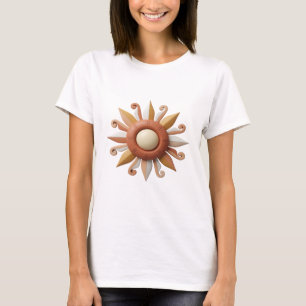 Chic Orange ABSTRACTE KUNST Künstlerisches Motiv T-Shirt