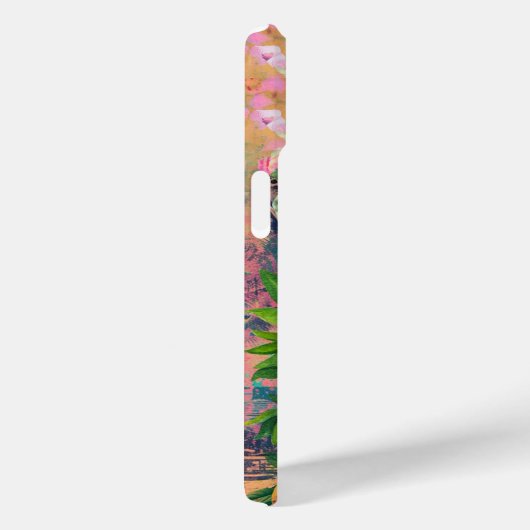 Chic orange blau türkis sizilianisch Zitruskollage Case-Mate iPhone Hülle (Rückseite / Rechts)