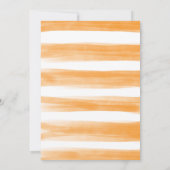 Chic Orange Drive By Baby Shower Citrus Quarantine Einladung (Rückseite)