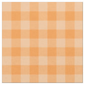 Chic Orange Gingham Kariert Pattern Stoff (Nahaufnahme)