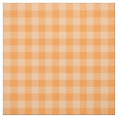 Chic Orange Gingham Kariert Pattern Stoff (Muster)