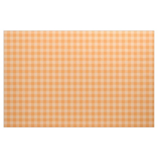 Chic Orange Gingham Kariert Pattern Stoff (Fat Quarter (45,7 x 55,9 cm))