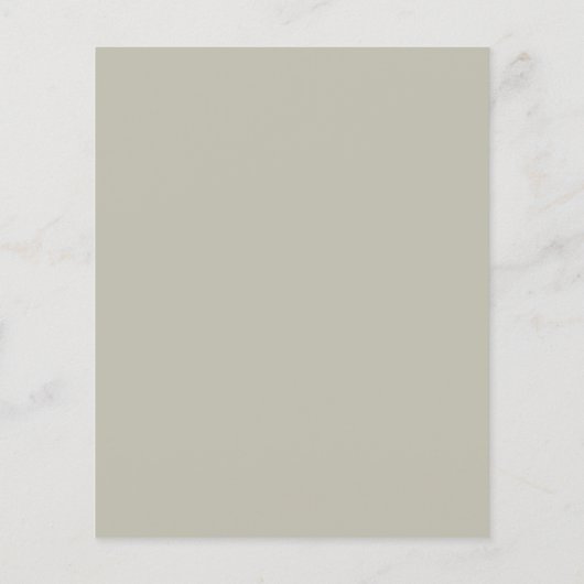 Chic Orange Ivory Sage Hochzeit Probe Dinner (Rückseite)