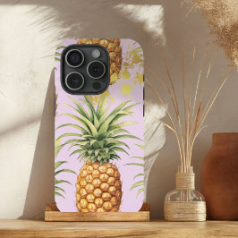 Chic Orange, Mauve und Gold Ananas Obst Case-Mate iPhone Hülle
