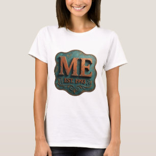 Chic Orange ME EST 1993 Grafikdesign T-Shirt