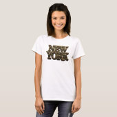 Chic Orange NEW YORK 3D Textart T-Shirt (Vorne ganz)