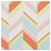 Chic orange rosa, geometrisch Zickzack Muster Stoff (Nahaufnahme)