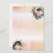 Chic Orange Rose String Lights Quinceanera Einladung (Rückseite)