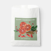 Chic Orange Scheiben und Zimt Sticks Herbst Geschenktütchen (Vorderseite)