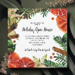 Chic Orange Scheiben und Zimt Weihnachten Einladung<br><div class="desc">Wunderschöne Poinsettien,  orangefarbene Scheiben,  Zimtsticks und immergrüne Zweige mit Ihren Party-Informationen in schicken Schriften,  diese Weihnachtsfeier Einladungen sind perfekt für Ihren besondere Anlass. PASSENDE Artikel in unserer Sammlung.</div>