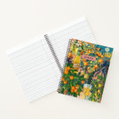 Chic orange sicilian citrus Collage Blumenziegel Notizblock (Innenseite)