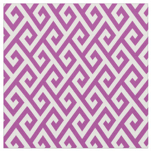 Chic orchid lila griechische Hauptgeometrie Stoff