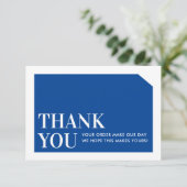 CHIC ORDER INSERT Business danke Ihnen königlich b (Stehend Vorderseite)