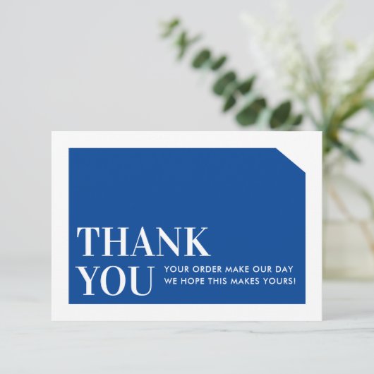 CHIC ORDER INSERT Business danke Ihnen königlich b (Stehend Vorderseite)