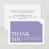 CHIC ORDER INSERT Business danke lila (Vorne/Hinten)