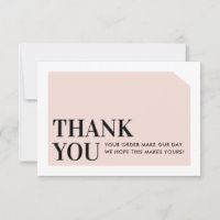 CHIC ORDER INSERT Geschäft danke Ihnen rot pink