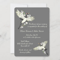 Chic Oriental Crane Wedding