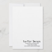 Chic Origami Birds Wedding Directions Card Einladung (Rückseite)