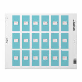 Chic Origami Birds Wedding Small Candy Wrapper Adressaufkleber (Vorne)