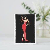 Chic Ornamet Postkarte (Stehend Vorderseite)