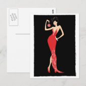 Chic Ornamet Postkarte (Vorne/Hinten)