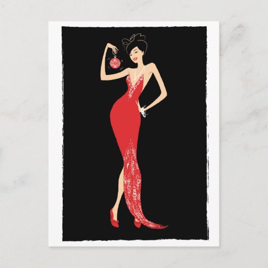 Chic Ornamet Postkarte (Vorderseite)