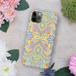 Chic Ornate Oriental Paisley Floral Art Pattern iPhone 13 Pro Max Hülle