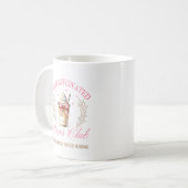 Chic Overcaffeinated Mama Club Mütter Day Coffee Kaffeetasse (Vorderseite Links)
