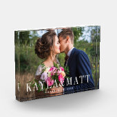 Chic Overlay | Personalisierter Hochzeitsblock Fot Fotoblock (Links)