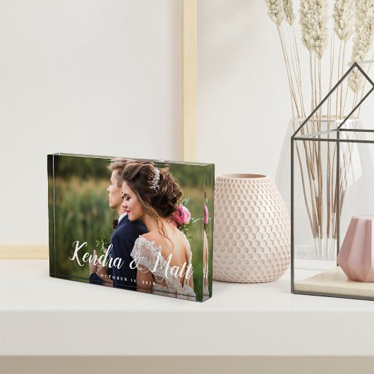 Chic Overlay | Personalisierter Hochzeitsblock Fot Fotoblock