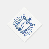 Chic Pagoda Monogram C Napkins Serviette (Ecke)