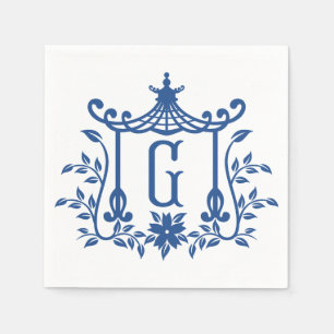 Chic Pagoda Monogram G Napkins Serviette