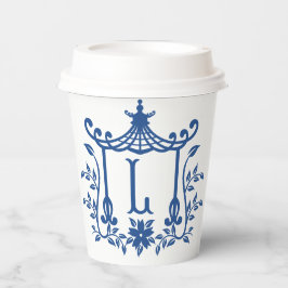 Chic Pagoda Monogram L Paper Cups Pappbecher