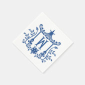 Chic Pagoda Monogram W Napkins Serviette (Ecke)