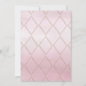 Chic Painted Peonies Bridal Dusche Einladung (Rückseite)