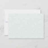 Chic Pale Lilac und Dusty Blue Foliage RSVP Karte (Rückseite)