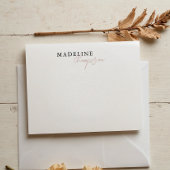 Chic Pale Pink Beige Girly Mitteilungskarte