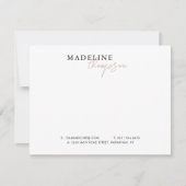 Chic Pale Pink Beige Giro Business Mitteilungskarte (Vorderseite)