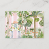 Chic Palm Springs Babydusche Windelwaschkarte Begleitkarte (Rückseite)