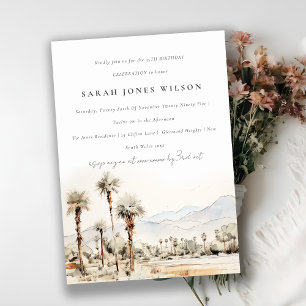 Chic Palm Springs California Einladung