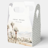 Chic Palm Springs California Landschaft Hochzeit Geschenkschachtel (Geöffnet)