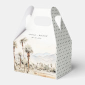 Chic Palm Springs California Landschaft Hochzeit Geschenkschachtel (Vorderseite)