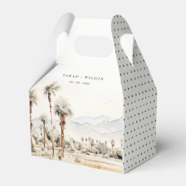 Chic Palm Springs California Landschaft Hochzeit Geschenkschachtel