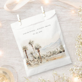 Chic Palm Springs California Landschaft Hochzeit Geschenktütchen
